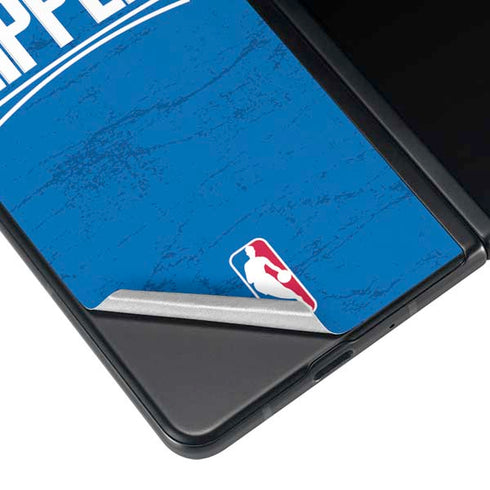 NBA Los Angeles Clippers Distressed Blue Galaxy Z Fold4 5G Skin